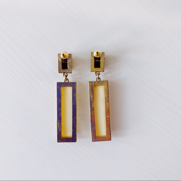 Black and Cream Earrings - Picture 3 of 4